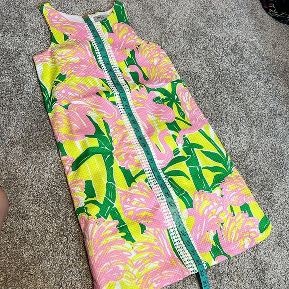 NWOT Lilly Pulitzer for Target Pink Flamingo Fan Dance Shift Dress SIZE XL - Picture 8 of 10